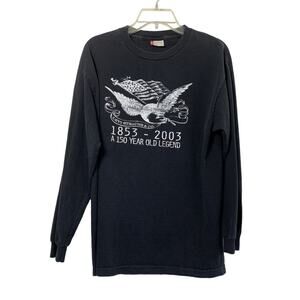 Levi's Long Sleeve T Shirt Mens Large Black Graphic 150th Anniversary 1853-2003‎